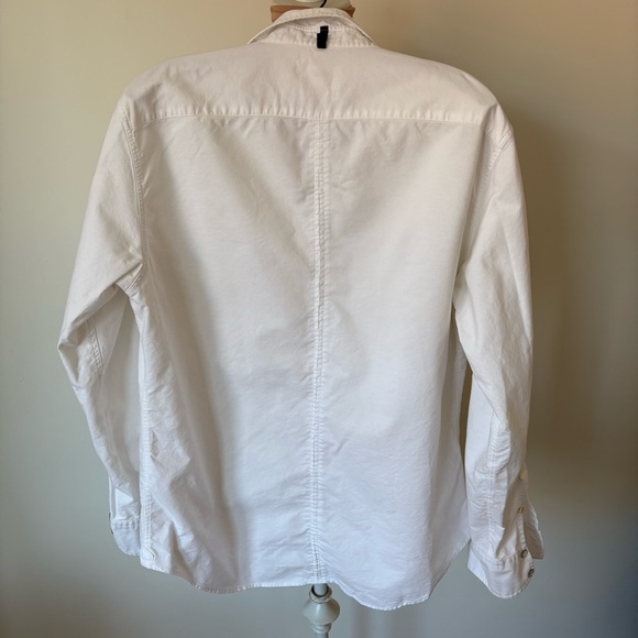rag & bone Men’s Cotton Dobby White Long Sleeve Button-Up Shirt Size Large - Picture 3 of 12